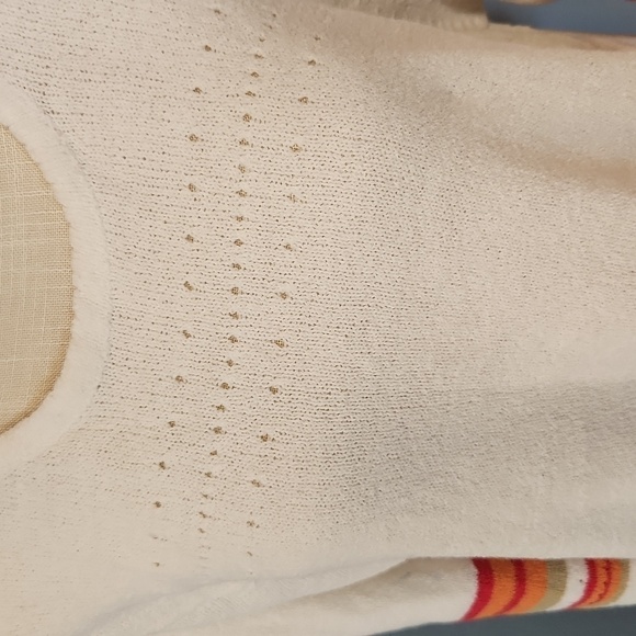 Vintage Bobbie Brooks open knit neon striped swim cover up - Picture 2 of 7